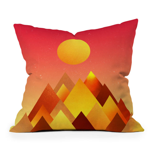 Adam Priester Hot Peaks Throw Pillow