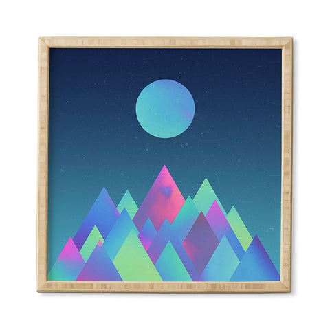 Adam Priester Moon Peaks Framed Wall Art
