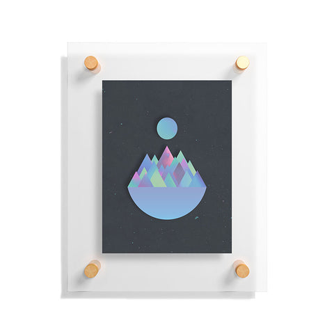 Adam Priester Moon Peaks Alternative Floating Acrylic Print