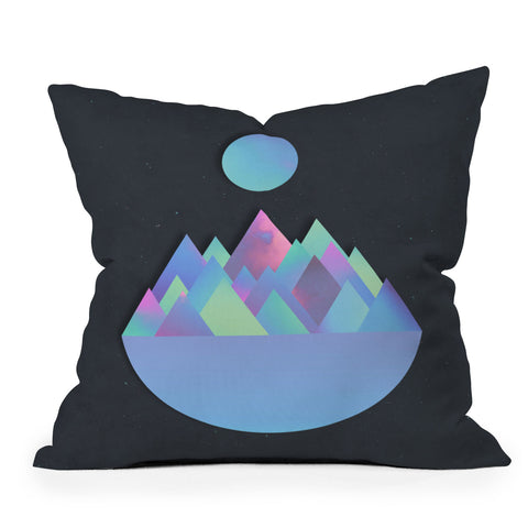 Adam Priester Moon Peaks Alternative Throw Pillow