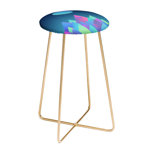 Adam Priester Moon Peaks Counter Stool