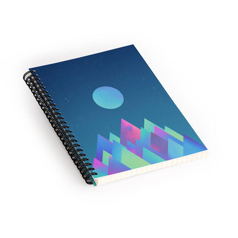 Adam Priester Moon Peaks Spiral Notebook
