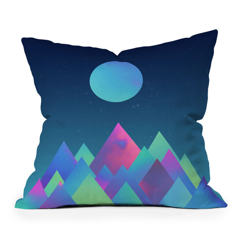 Adam Priester Moon Peaks Throw Pillow