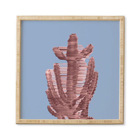 Adam Priester Rose Quartz Cactus Framed Wall Art
