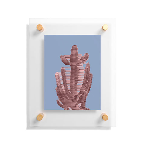 Adam Priester Rose Quartz Cactus Floating Acrylic Print