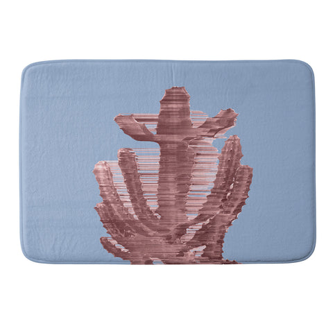 Adam Priester Rose Quartz Cactus Memory Foam Bath Mat