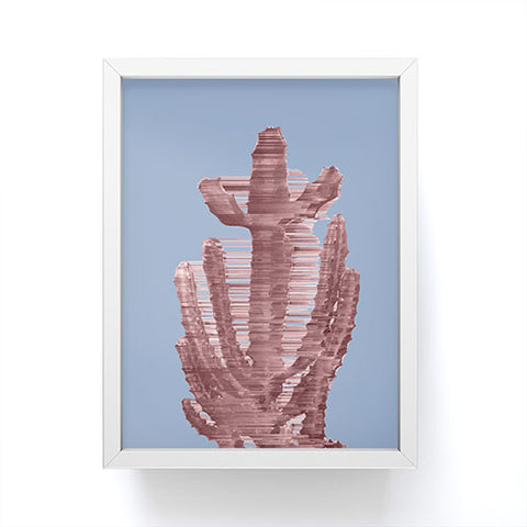 Adam Priester Rose Quartz Cactus Framed Mini Art Print