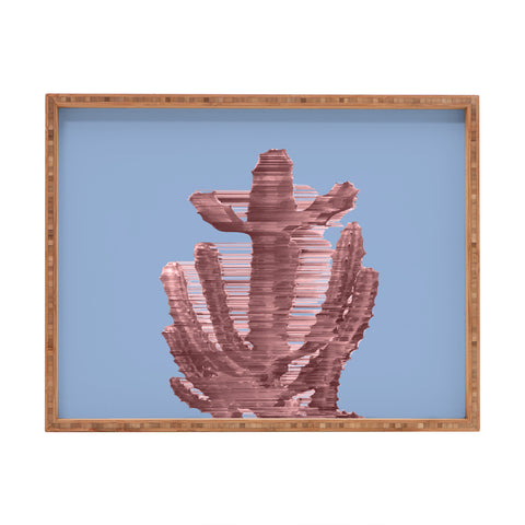 Adam Priester Rose Quartz Cactus Rectangular Tray