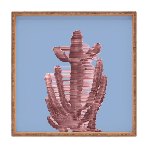 Adam Priester Rose Quartz Cactus Square Tray