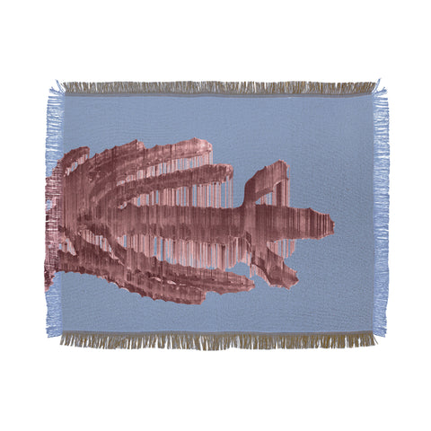 Adam Priester Rose Quartz Cactus Throw Blanket