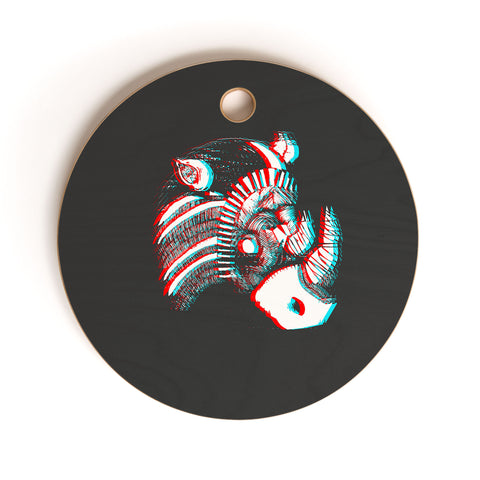 Adam Priester Spirit Rhino Cutting Board Round