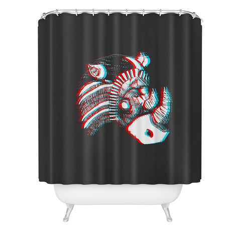 Adam Priester Spirit Rhino Shower Curtain
