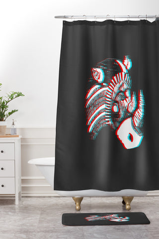 Adam Priester Spirit Rhino Shower Curtain And Mat