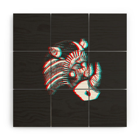 Adam Priester Spirit Rhino Wood Wall Mural