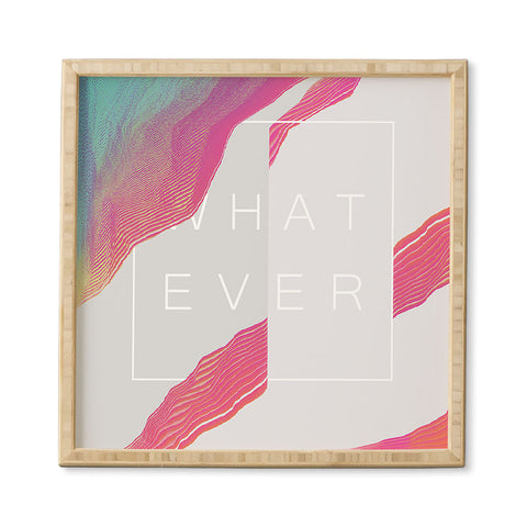 Adam Priester Whatever Whatever Framed Wall Art