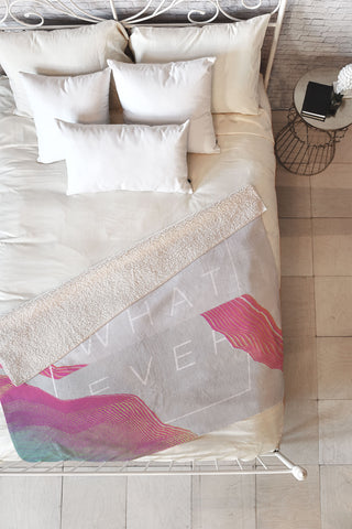 Adam Priester Whatever Whatever Fleece Throw Blanket