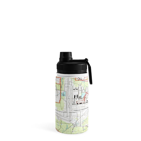 Adam Shaw IAD Dulles Airport Map Water Bottle