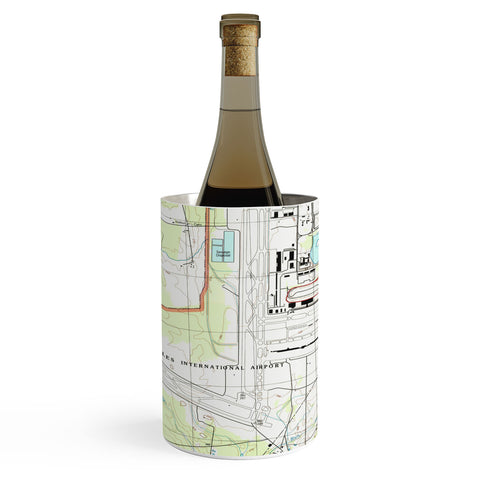 Adam Shaw IAD Dulles Airport Map Wine Chiller