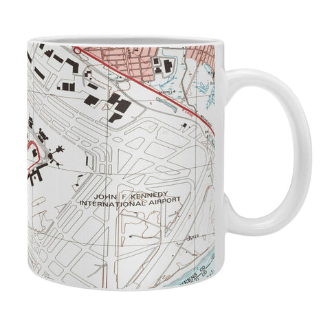 Adam Shaw JFK Airport Map Coffee Mug