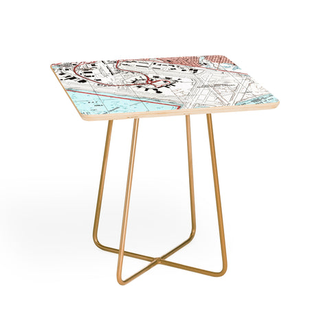 Adam Shaw JFK Airport Map Side Table