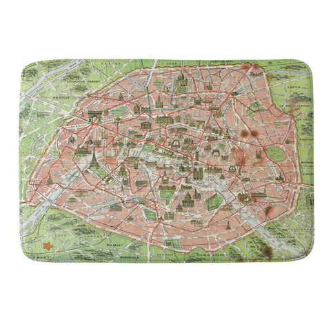 Adam Shaw Paris France 1920 Memory Foam Bath Mat