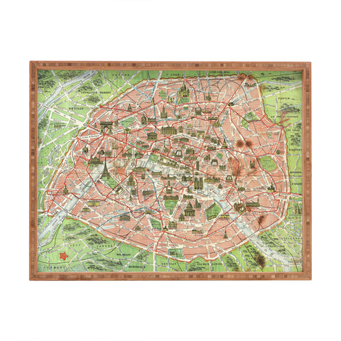 Adam Shaw Paris France 1920 Rectangular Tray