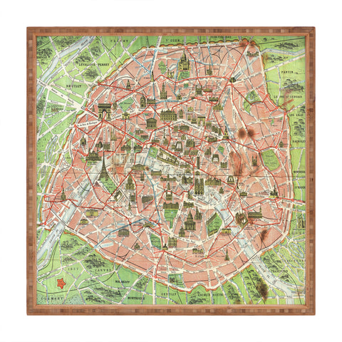 Adam Shaw Paris France 1920 Square Tray