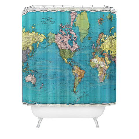 Adam Shaw World 1897 Shower Curtain