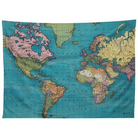 Adam Shaw World 1897 Tapestry