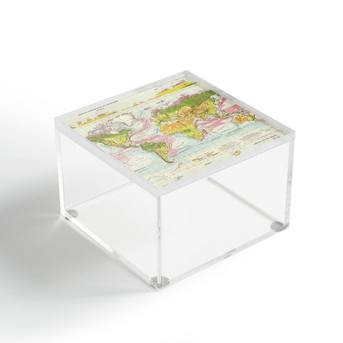 Adam Shaw World Map of Mother Nature Acrylic Box