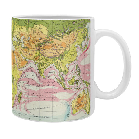 Adam Shaw World Map of Mother Nature Coffee Mug