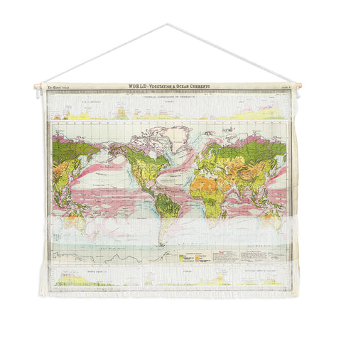 Adam Shaw World Map of Mother Nature Wall Hanging Landscape