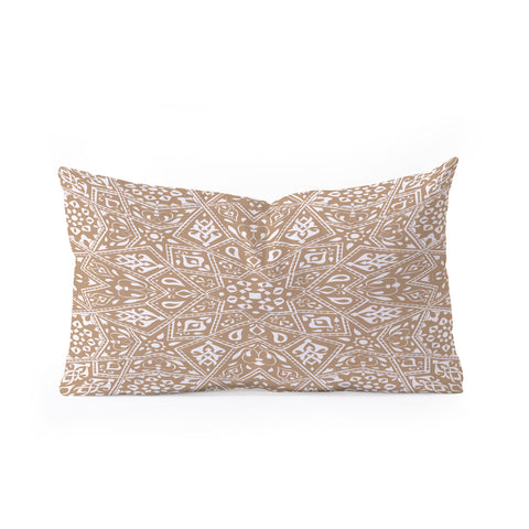 Aimee St Hill Amirah Neutral Oblong Throw Pillow