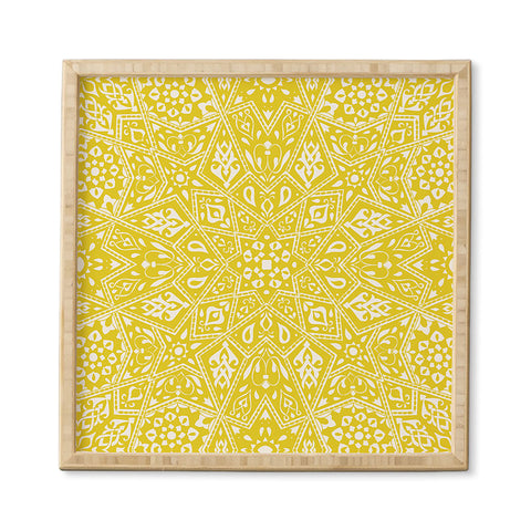 Aimee St Hill Amirah Yellow Framed Wall Art