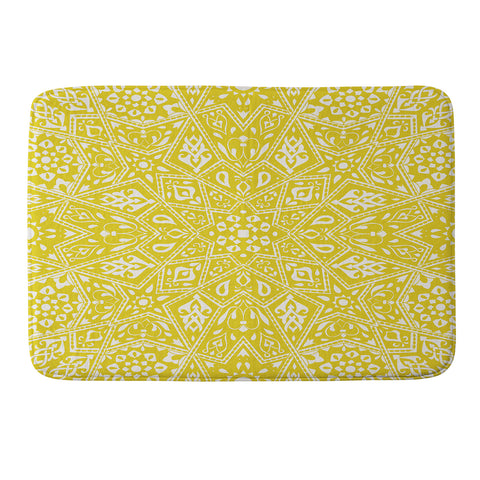 Aimee St Hill Amirah Yellow Memory Foam Bath Mat