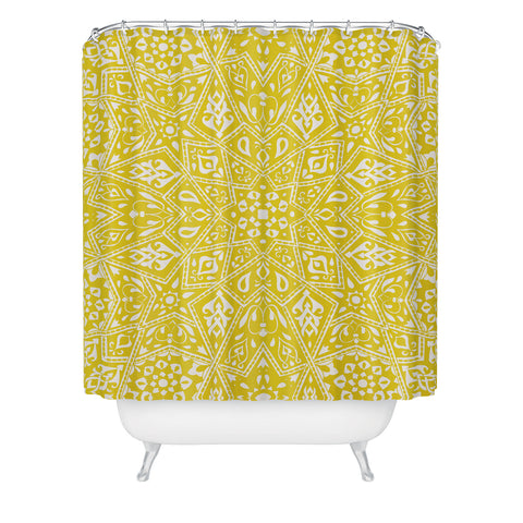 Aimee St Hill Amirah Yellow Shower Curtain