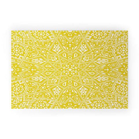 Aimee St Hill Amirah Yellow Welcome Mat