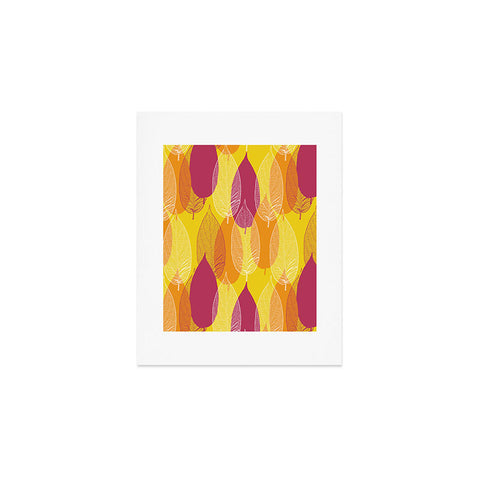 Aimee St Hill Big Leaves Yellow Art Print