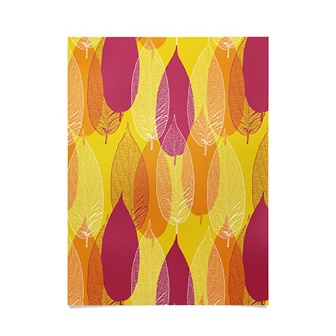 Aimee St Hill Big Leaves Yellow Poster