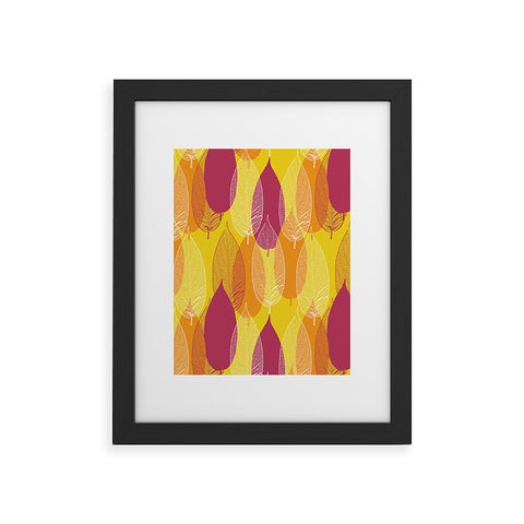 Aimee St Hill Big Leaves Yellow Framed Art Print