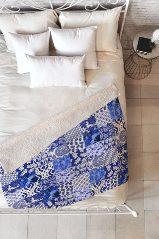 Aimee St Hill Blue Is Just A Mood Fleece Throw Blanket