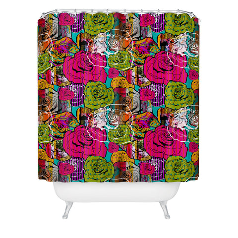 Aimee St Hill Bright Roses Shower Curtain