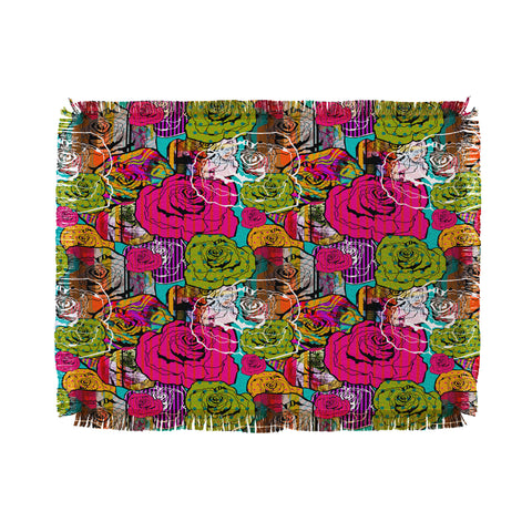 Aimee St Hill Bright Roses Throw Blanket