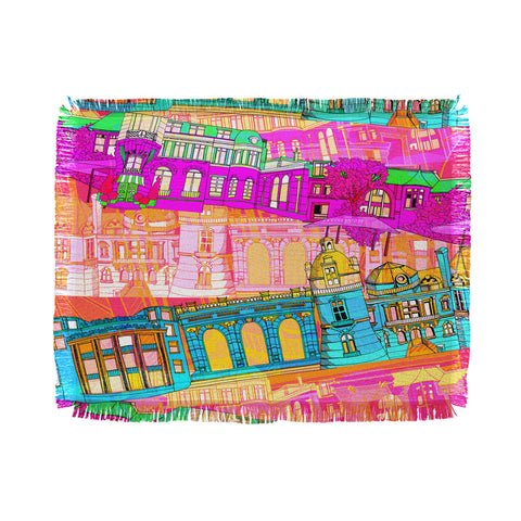 Aimee St Hill City Scape Throw Blanket