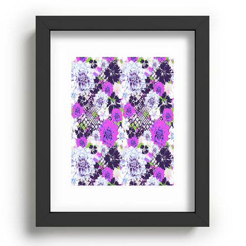 Aimee St Hill Croc And Flowers Blue Recessed Framing Rectangle