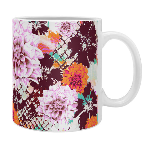 Aimee St Hill Croc And Flowers Orange Coffee Mug
