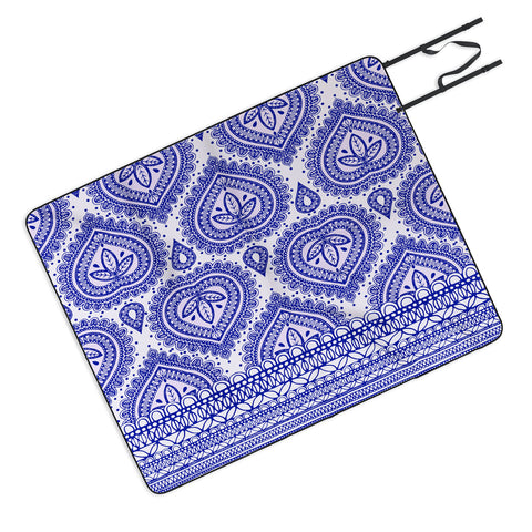 Aimee St Hill Decorative Blue Picnic Blanket