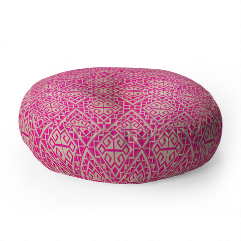 Aimee St Hill Eva All Over Pink Floor Pillow Round