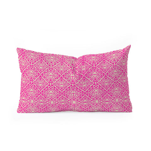 Aimee St Hill Eva All Over Pink Oblong Throw Pillow