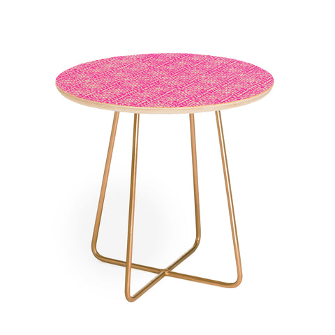 Aimee St Hill Eva All Over Pink Round Side Table